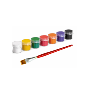 10 piece color pots and brush